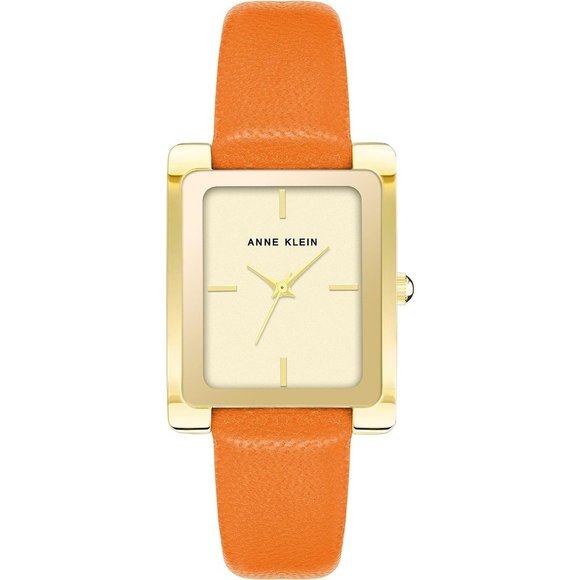 Women's  Gold Tone Leather Strap Water Resistant Quartz Movement Watch - Picture 1 of 5